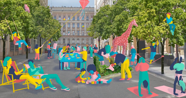 Als die Autos die Stadt verlie&szlig;en