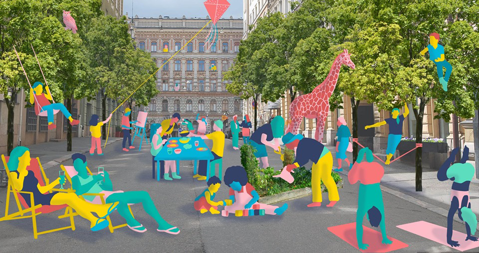 Als die Autos die Stadt verlie&szlig;en